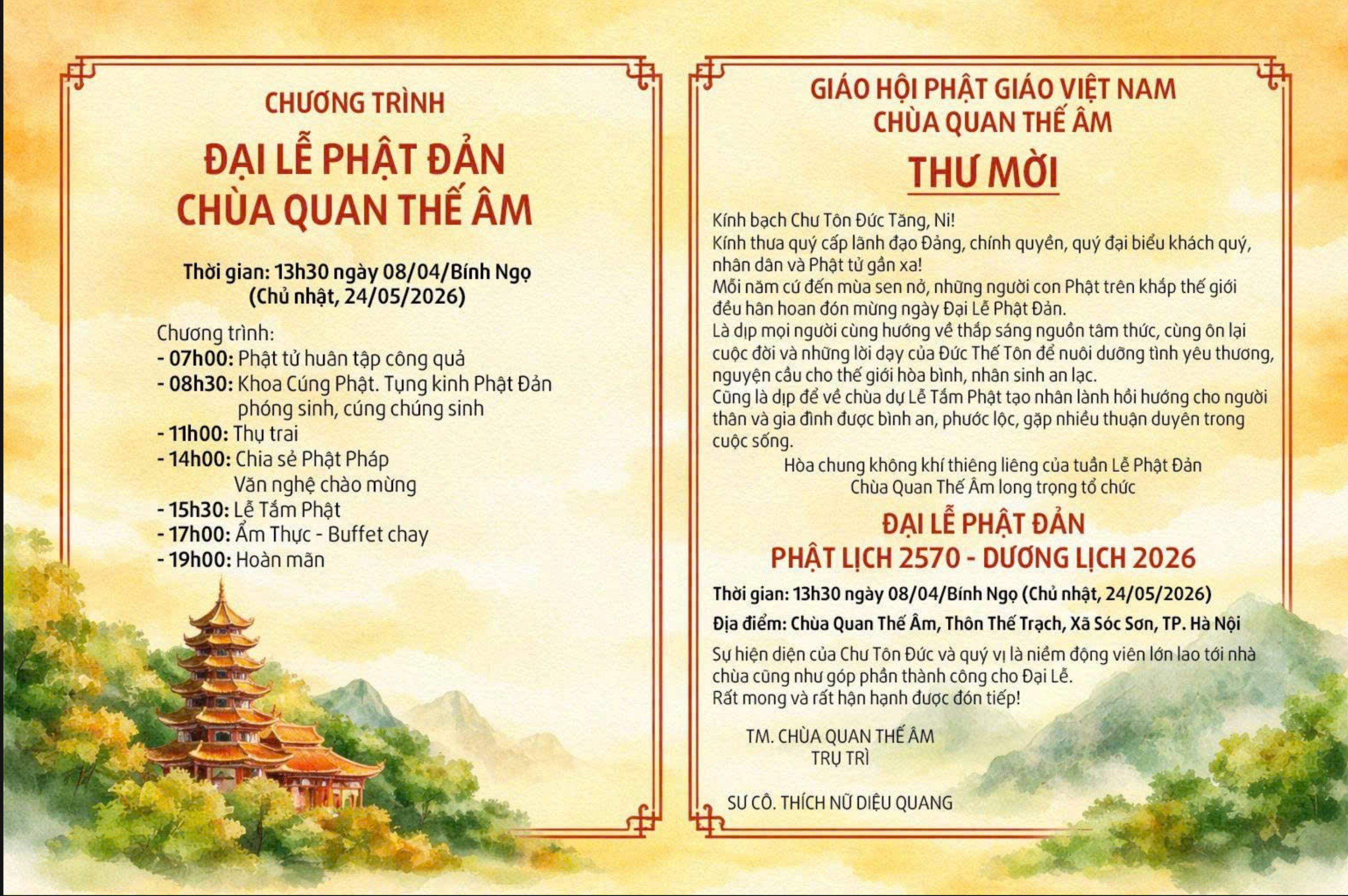 Hân Hoan Đón Mừng Đại Lễ Phật Đản PL.2570 Tại Chùa Quan Thế Âm